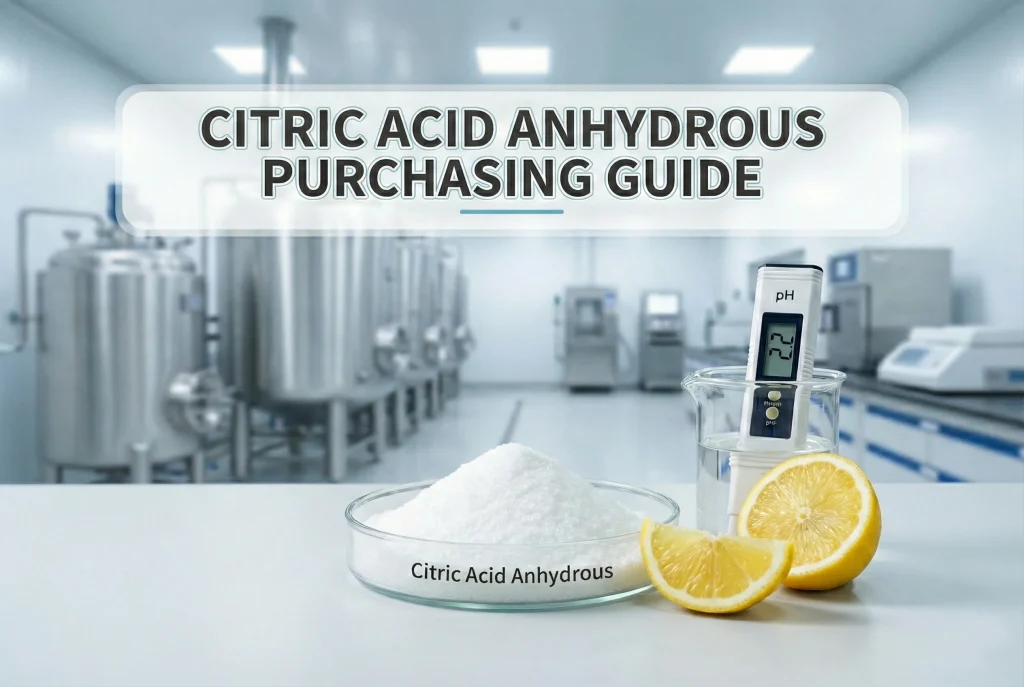 citric acid anhydrous purchasing guide